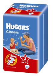 Подгузники, Huggies (Хаггис) 4-9 кг 17 шт классик миди