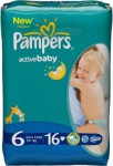 Подгузники, Pampers (Памперс) 15+ кг р. 6 16 шт актив беби экстра лардж