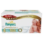 Подгузники, Pampers (Памперс) 7-18 кг р. 4 104 шт премиум макси