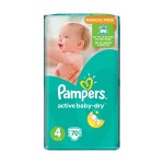 Подгузники, Pampers (Памперс) 8-14 кг 70 шт актив беби драй макси