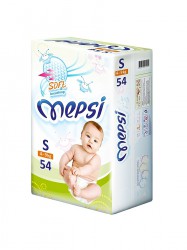 Подгузники, Mepsi (Мепси) 4-9 кг р. s 54 шт