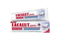 Зубная паста, Lacalut (Лакалют) 50 мл актив защита десен и бережное отбеливание