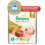 Подгузники, Pampers (Памперс) 3-6 кг р. 2 80 шт премиум кеа мини