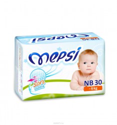 Подгузники, Mepsi (Мепси) до 6 кг р. nb 30 шт