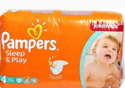 Подгузники, Pampers (Памперс) 8-14 кг р. 4 68 шт Слип энд Плэй макси