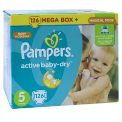 Подгузники, Pampers (Памперс) 11-18 кг 126 шт актив беби джуниор