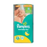 Подгузники, Pampers (Памперс) 3-6 кг 66 шт нью беби-драй мини