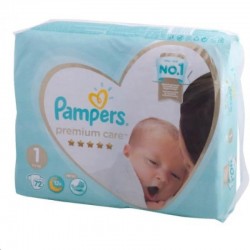 Подгузники, Pampers (Памперс) 2-5 кг р. 1 72 шт премиум кеа ньюборн