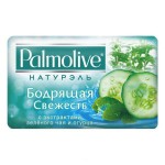 Мыло туалетное твердое, Palmolive (Палмолив) 90 г Натурэль бодрящая свежесть с зеленым чаем и огурцом