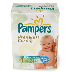 Подгузники, Pampers (Памперс) 7-18 кг 24 шт премиум макси