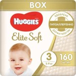 Подгузники, Huggies (Хаггис) 5-9 кг р. 3 160 шт элит софт