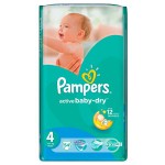 Подгузники, Pampers (Памперс) 7-18 кг р. 4 54 шт актив беби макси