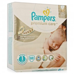 Подгузники, Pampers (Памперс) 2-5 кг р. 1 88 шт премиум кеа ньюборн