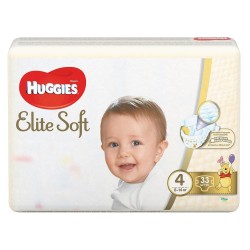 Подгузники, Huggies (Хаггис) 8-14 кг р. 4 33 шт элит софт