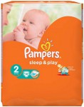 Подгузники, Pampers (Памперс) 3-6 кг р. 2 18 шт слип энд плей мини