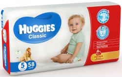 Подгузники, Huggies (Хаггис) 11-25 кг 58 шт классик