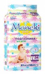 Подгузники, Maneki (Манеки) 9-14 кг р. L 54 шт Фентэзи