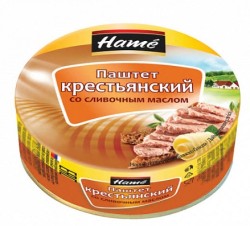 Паштет, Hame (Хаме) 117 г крестьянский со сливочным маслом жестяная банка